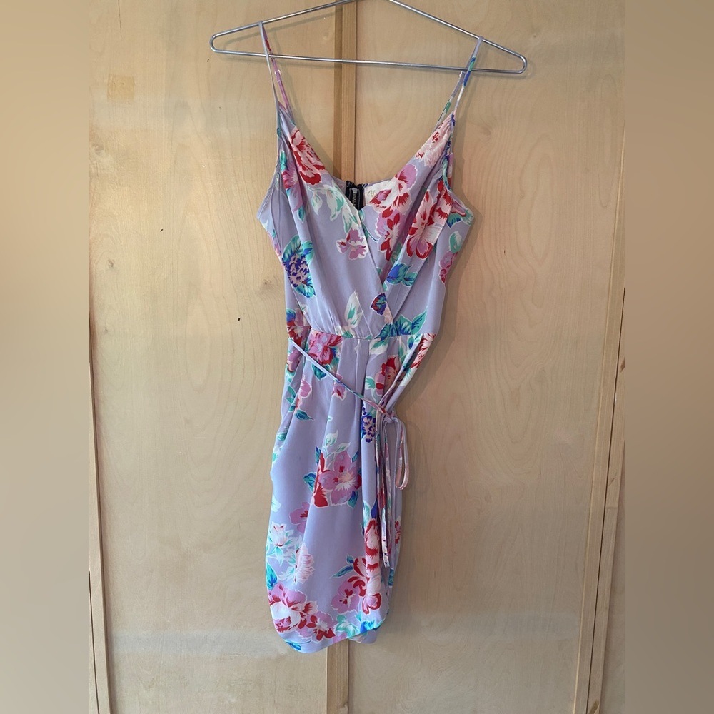Yumi Kim Purple Floral Dress - Size Small